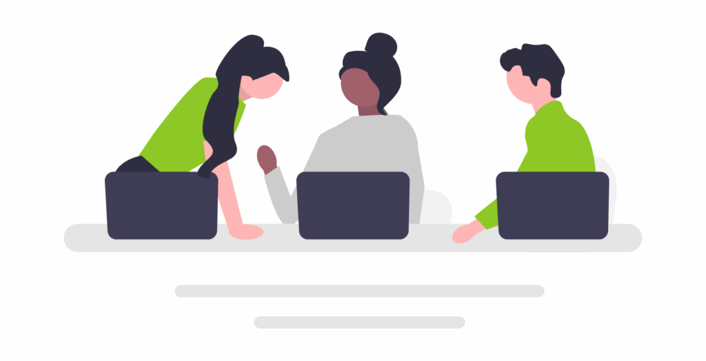 Tech team working together - Swixdev