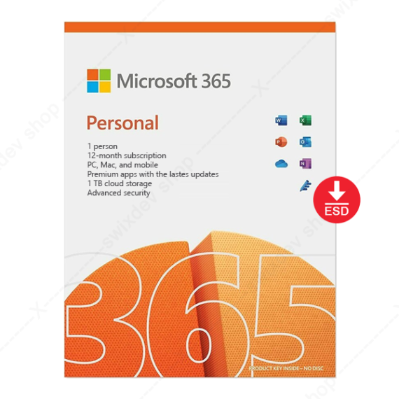 Microsoft 365 Personal, 1 usuario, 12 meses - SwixDev